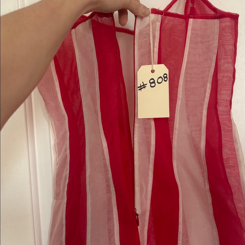 NWT Fashion Brand Company Red/White Stripe Mini - Picture 5 of 13